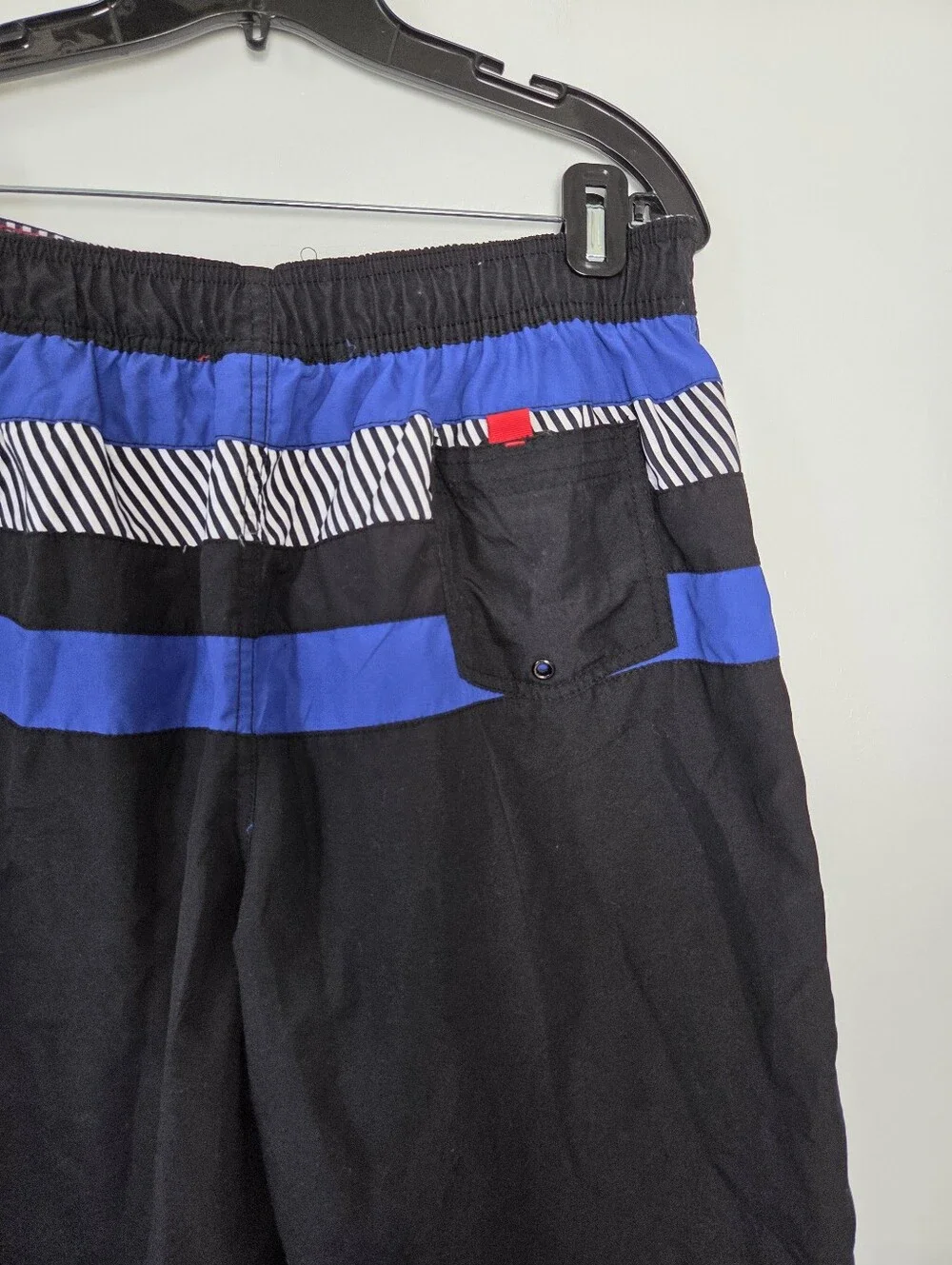 Route 66 Men's Swim Trunks Bottoms Board Shorts Blue Large Pool Beach Vacation